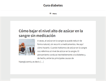 Tablet Screenshot of curadiabetes.info